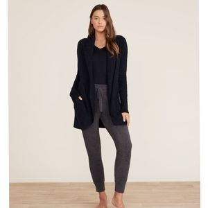 Barefoot Dreams CozyChic Lite Circle Cardigan Black XS